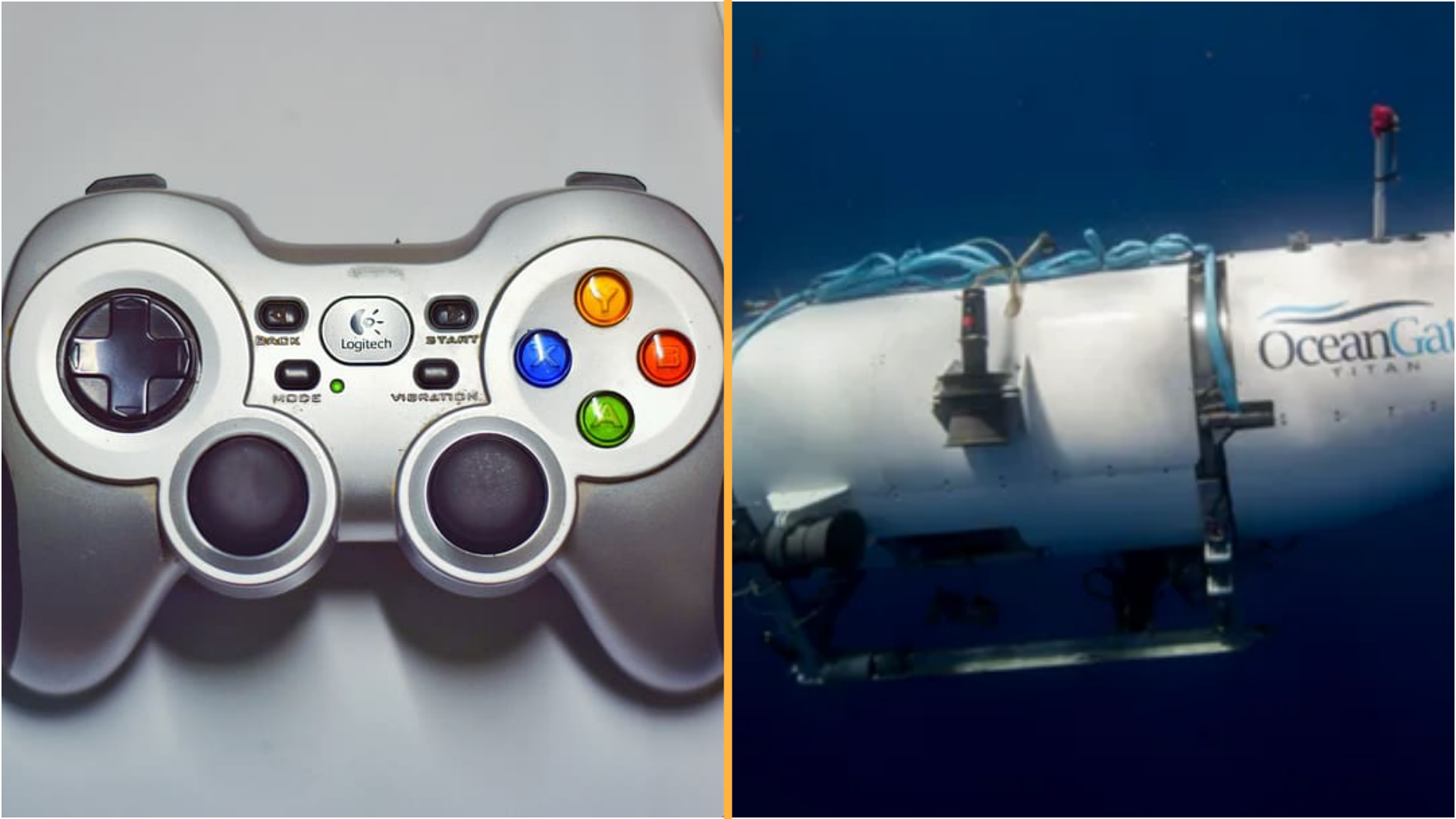 Titanic submarine is piloted by a dodgy gaming controller