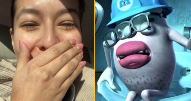 monsters i n c big lips I got my lips tattooed and now people say I look like a Monsters Inc character"